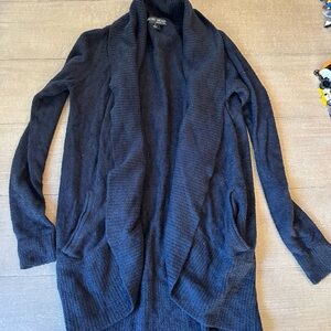 Barefoot dreams cozy chic black cardigan size xs